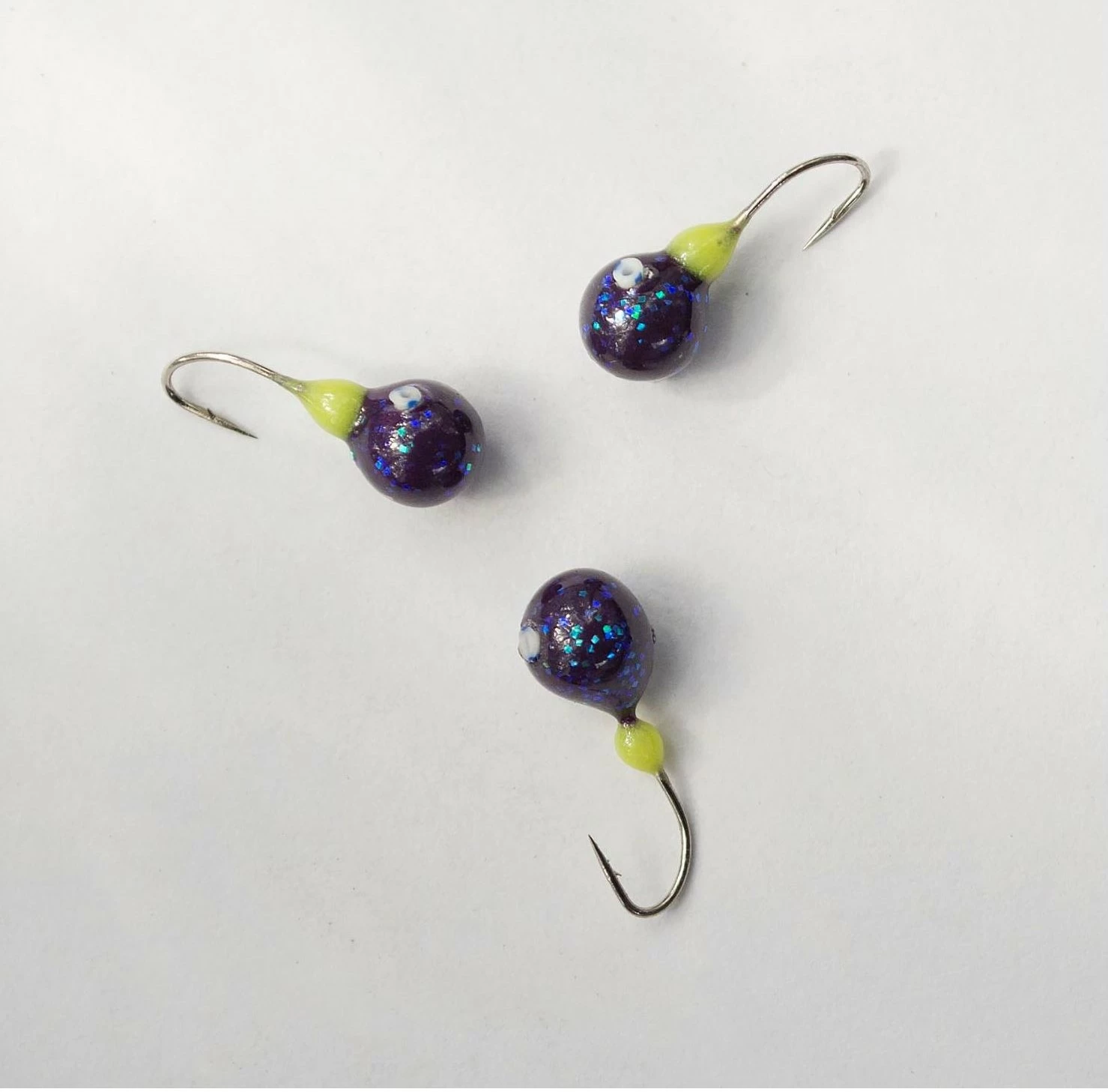 Glow Blå Glitter 4mm