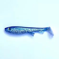 Wolfcreek Shad 8,5cm Silver Blue Glitter UV