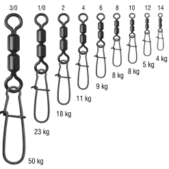 Kamatsu Highspeed Svivel Med Hempe Str.12 5stk