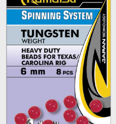 Heavy Duty Beads Red For Texas/Carolinarig 6mm 8stk